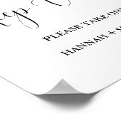 Moderne Huwelijksfan voor onze nummer één fans Sig Poster (Hoek)