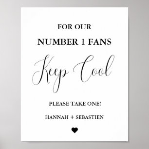 Moderne Huwelijksfan voor onze nummer één fans Sig Poster