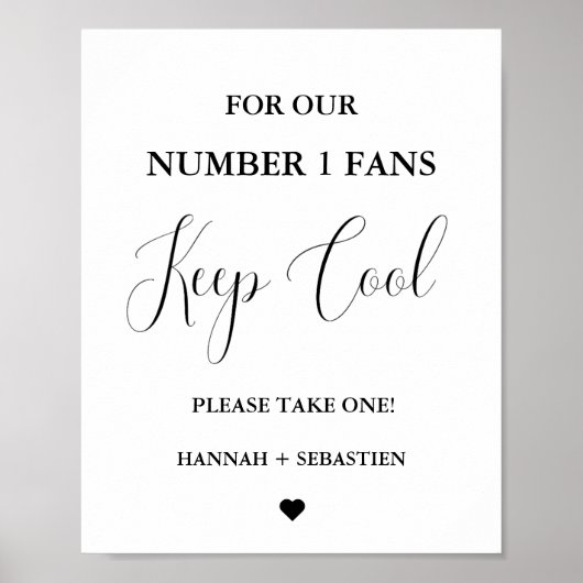 Moderne Huwelijksfan voor onze nummer één fans Sig Poster (Voorkant)