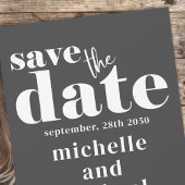 Moderne huwelijksfoto Bewaar de datum Custom Save The Date