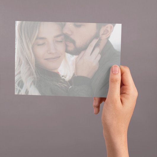 Moderne huwelijksfoto Bewaar de datum Custom Save The Date