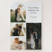 Moderne Huwelijksjubileum Collage Met 4 Foto's