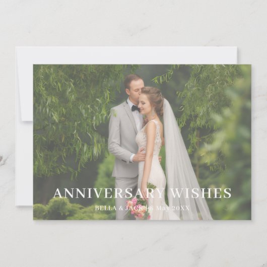 Moderne Huwelijksjubileum Liefdesfotodesign (Voorkant)