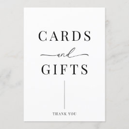 Moderne huwelijkskaarten en cadeaubonnen