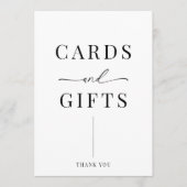 Moderne huwelijkskaarten en cadeaubonnen (Voorkant)