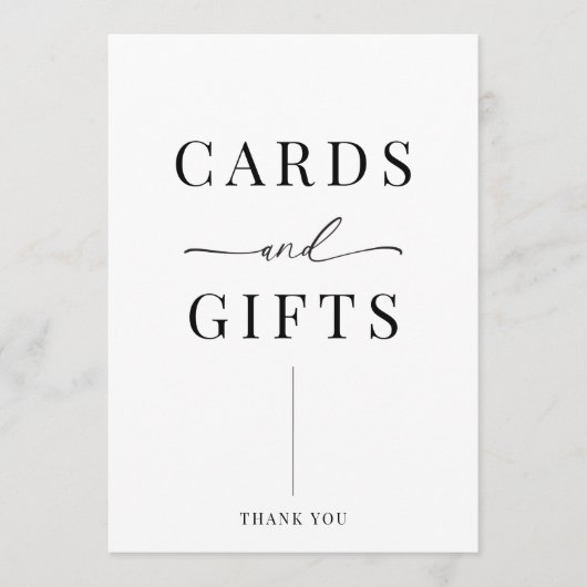 Moderne huwelijkskaarten en cadeaubonnen (Voorkant)