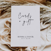 Moderne huwelijkskaarten en cadeaus teken, kaart