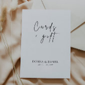 Moderne huwelijkskaarten en cadeaus teken, kaart