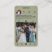 Moderne Huwelijksplanner Organisator Instagram Sag Visitekaartje (Voorkant)