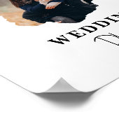 Moderne Huwelijksplanner Reisschema Planboek Poster (Hoek)