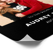 Moderne Huwelijksreceptie Huwelijksfoto Poster (Hoek)