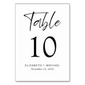 Moderne huwelijksreceptie kaart (Achterkant)