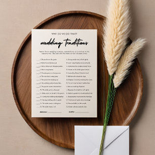 Moderne Huwelijkstradities Vrijgezellenfeest Game  Kaart