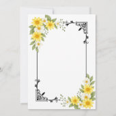 Moderne huwelijksuitnodiging | Elegant &  Kaart (Achterkant)