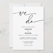 Moderne huwelijksuitnodiging kaart (Voorkant)