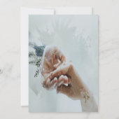 moderne huwelijksuitnodiging met elegante tekst kaart (Achterkant)