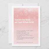 MODERNE HUWELIJKSUITNODIGING: ombre waterverf kora Kaart (Voorkant)