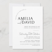 Moderne huwelijksuitnodiging Sjabloon Kaart (Voorkant)