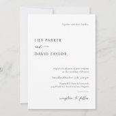 Moderne huwelijksuitnodiging Sjabloon met foto Kaart (Voorkant)