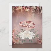 moderne huwelijksuitnodigingen kaart (Achterkant)