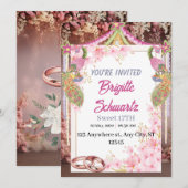 moderne huwelijksuitnodigingen kaart (Voorkant / Achterkant)