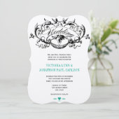  moderne huwelijksuitnodigingen kaart (Staand voorkant)