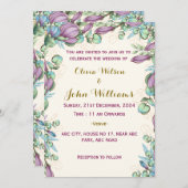 Moderne huwelijksuitnodigingen kaart (Voorkant / Achterkant)