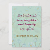 Moderne huwelijksuitnodigingen kaart (Achterkant)