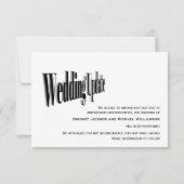 Moderne huwelijksupdate - Uitgesteld Save The Date (Voorkant)