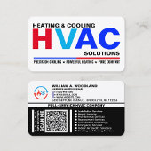Moderne HVAC-service visitekaartjes