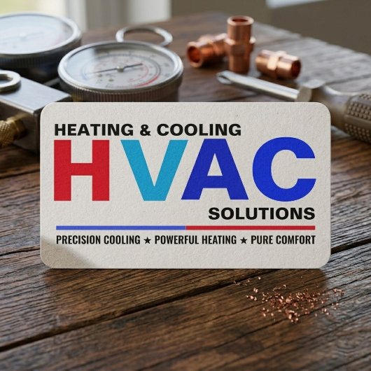 Moderne HVAC-service visitekaartjes