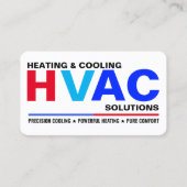 Moderne HVAC-service visitekaartjes (Voorkant)