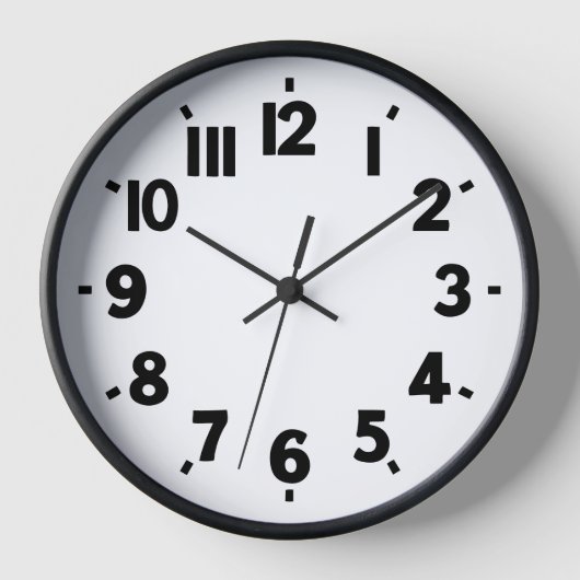 🕰️ Moderne hybride numerieke wandklok - Uniek (Voorkant)