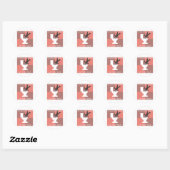 Moderne hygiëne uitgelegd ronde sticker (Vel)
