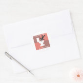Moderne hygiëne uitgelegd ronde sticker (Envelop)