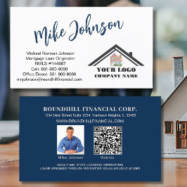 Moderne Hypotheek Professionele Logo QR Code Visitekaartje