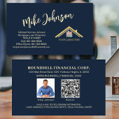 Moderne Hypotheek Professionele Logo QR Code Visitekaartje