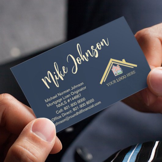 Moderne Hypotheek Professionele Logo QR Code Visitekaartje