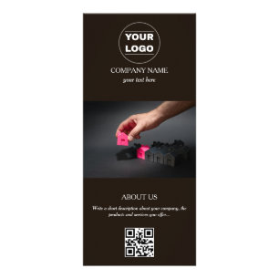 Moderne hypotheek- / verzekeringskaart  reclamekaart