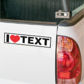 Moderne I Heart aangepaste bumpersticker (Op Truck)