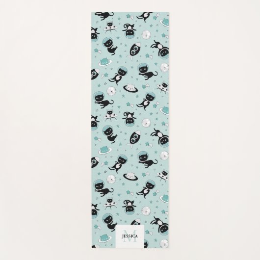 Moderne I heb meer ruimte-zwart katapatroon nodig Yogamat (Voorkant)