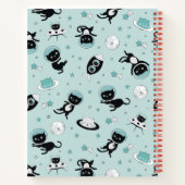 Moderne I heb meer ruimte-zwarte kat-Cartoon nodig Notitieboek (Achterkant)