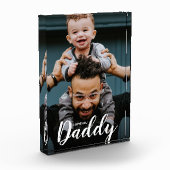 Moderne I Love You Dad Script Custom Photo Fotoblokken (Links)