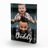 Moderne I Love You Dad Script Custom Photo Fotoblokken (Rechts)