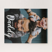 Moderne I Love You Dad Script Custom Photo Legpuzzel (Horizontaal)