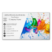 Moderne I olieverf Abstract Magnetisch Visitekaartje (Voorkant)