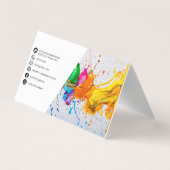 Moderne I olieverf Abstract Visitekaartje (Achterkant)