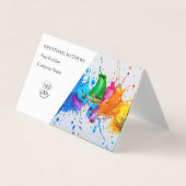 Moderne I olieverf Abstract Visitekaartje (Voorkant)
