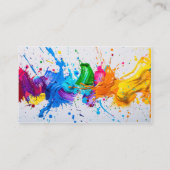Moderne I olieverf Abstract Visitekaartje (Achterkant)