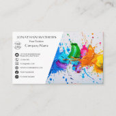 Moderne I olieverf Abstract Visitekaartje (Voorkant)